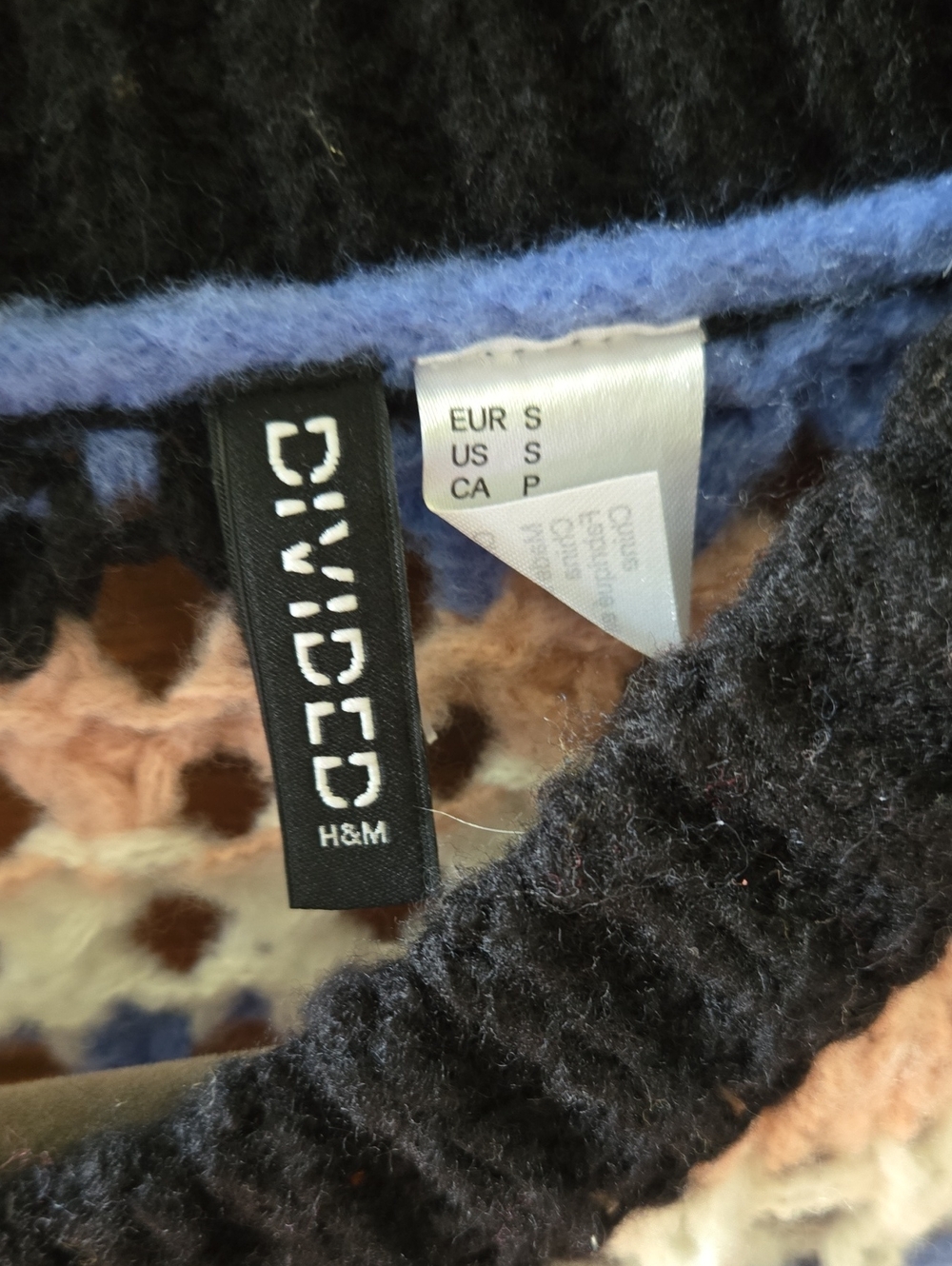 H&M Open-Knit Striped Crewneck Sweater - S - Picture 2 of 3